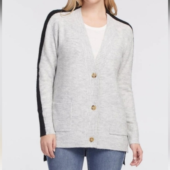 Tribal Sweaters - NWT Tribal Oversized Two Tone Cardigan Sweater